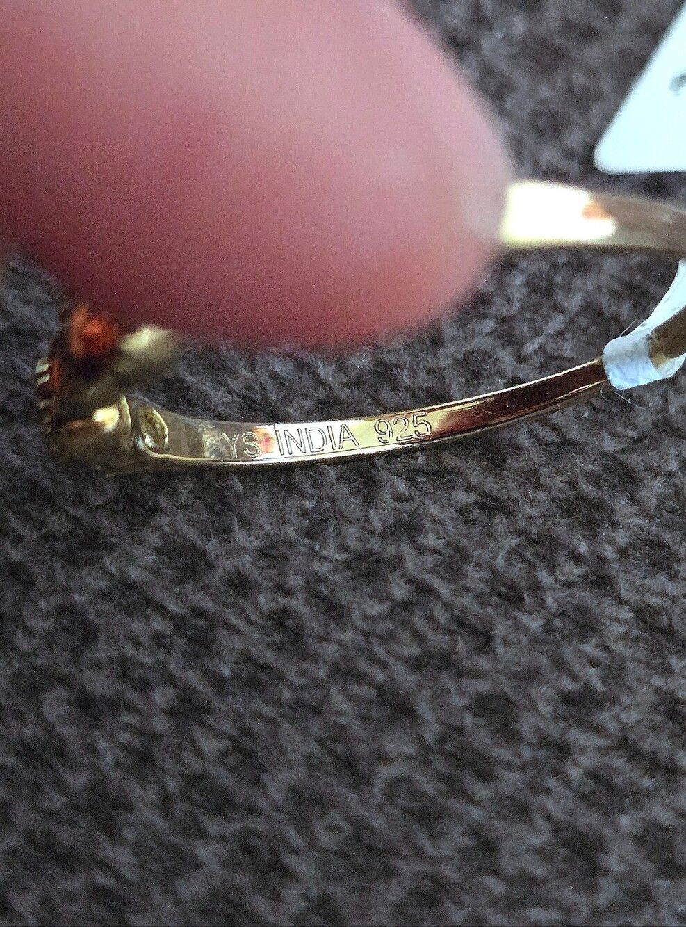Shivam Half Eternity♾️ Garnet❤️ Ring💍 - Picture 7 of 16